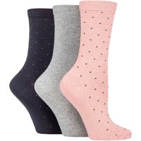 3 Pair SOCKSHOP 100% Recycled Dots Cotton Socks 4 8