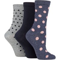 3 Pair SOCKSHOP 100% Recycled Spots Cotton Socks 4 8