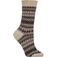 Pantherella Violet Fairisle Cashmere Socks