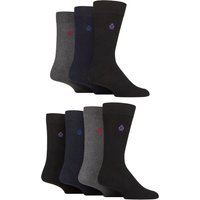 7 Pair Plain Recycled Cotton Socks Navy Charcoal 7 11