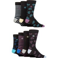 7 Pair Recycled Cotton Patterned Socks Swirl 7 11