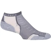 1 Pair Grey Experia By Cushioned Running Micro Mini Crew Socks Unisex 8-9.5 Unisex - Thorlos
