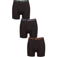 3 Pack Jeff Banks Plain Bamboo Trunks Sage Lilac Orange L
