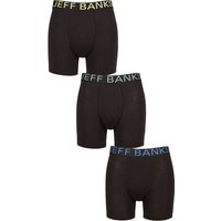 3 Pack Jeff Banks Plain Bamboo Trunks Yellow Sage Blue M