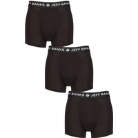 3 Pack Jeff Banks Plain Bamboo Trunks L