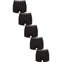5 Pack Jeff Banks Plain Cotton Trunks M