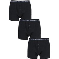 3 Pack Marlow Buttoned Boxer Shorts Extra Large