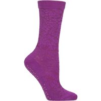 1 Pair Jess Grip Socks Floral S
