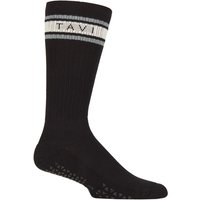 1 Pair Tavi Noir Kai Grip Socks Ebony Mirage Stripe M