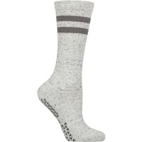 1 Pair Kai Grip Socks Light Grey 3 5.5