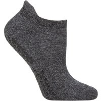1 Pair Savvy Organic Cotton Low Rise Yoga Socks Grip Shadow M