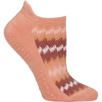 1 Pair Savvy Organic Cotton Low Rise Yoga Socks Grip Tinder Medium