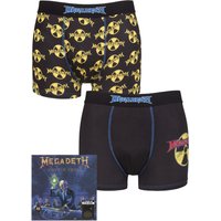 Megadeth 2 Pack Exclusive to Gift Boxed Boxer Shorts Extra Large