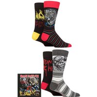 Iron Maiden 4 Pair Exclusive to Number Beast Gift Boxed Cotton Socks 4 8