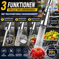 Küchenarmatur-Aufsatz mit 360°-Funktion