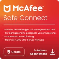 Softwarehunter Profitez de 25% de réduction sur McAfee VPN Safe Connect