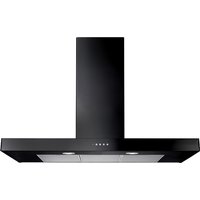 Rangemaster 105260 100cm Flat Cooker Hood in Black