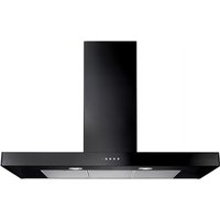 Rangemaster 105330 90cm Flat Cooker Hood in Black