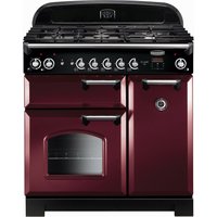 Rangemaster 116510 90cm Wide Classic Dual Fuel Range Cooker in Cranber
