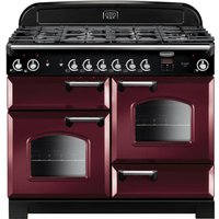 Rangemaster 116680 110cm Wide Classic Gas Range Cooker in Cranberry wi
