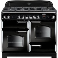 Rangemaster 116780 110cm CLASSIC Dual Fuel Range Cooker in Black Chrom