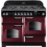 Rangemaster 116800 110cm CLASSIC Dual Fuel Range Cooker Cranberry Chro