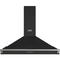 Stoves 444411658 100cm RICHMOND Pyramid Chimney Hood in Black with Chr