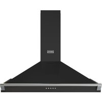 Stoves 444411660 110cm RICHMOND Pyramid Chimney Hood in Black with Chr