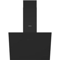 Belling 444411678 60cm Angled Chimney Hood in Black Glass 3 Fan Speeds