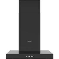 Belling 444411679 60cm T Shaped Chimney Hood in Black 3 Fan Speeds