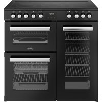 Belling 444411791 90cm Wide Cookcentre Ceramic Range Cooker in Black