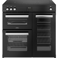 Belling 444411795 90cm Wide Cookcentre Induction Range Cooker in Black