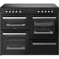 Belling 444411803 110cm Wide Cookcentre Ceramic Range Cooker in Black
