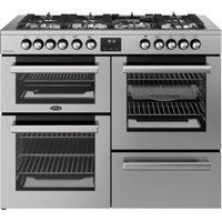 Belling 444411806 110cm Wide Cookcentre Dual Fuel Range Cooker in Stai