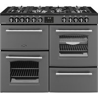 Belling 444411837 110cm Wide Farmhouse Dual Fuel Range Cooker in Anthr