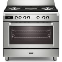 Delonghi BS965MXX 90cm Wide Bassano Dual Fuel Range Cooker in Stainles