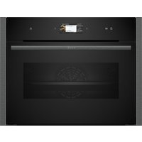 Neff C24FS31G0B N90 Built In Compact Oven with Steam in Black with Gra