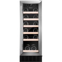 CDA CFWC304SS 30cm Freestanding Wine Cooler in Stainless Steel 19 Bott