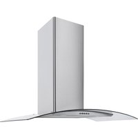 Culina CG70SSPF 70cm Curved Glass Chimney Hood in St Steel