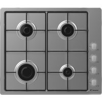 Candy CHW6LX 60cm 4 Burner Gas Hob in Stainless Steel