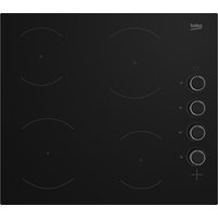 Beko CIHYV21B 60cm 4 Zone Frameless Ceramic Hob in Black