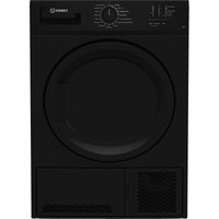 Indesit CYDC82BBGLUK 8kg Condenser Dryer in Black B Rated Sensor Dryin