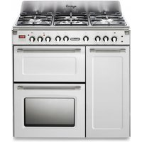 Delonghi D3VR908DFWH 90cm Wide Vintage Dual Fuel Range Cooker in White