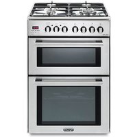 Delonghi DDC606DF 60cm Modern Double Oven Dual Fuel Cooker in St Steel