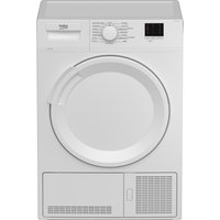 Beko DTLCE80041W 8kg Condenser Dryer in White B Rated Sensor Drying