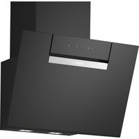 Bosch DWK67FN60B Series 4 60cm Angled Chimney Hood in Black Glass
