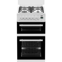 Beko EDG507W 50cm Twin Cavity Gas Cooker in White