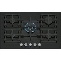 Siemens EP7A6QI40 IQ500 75cm 5 Burner Gas Hob in Black Glass 4 0 kW Wo