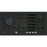 Siemens EP9A6MI40 IQ500 90cm 5 Burner Gas Hob in Black Glass Wok Burne