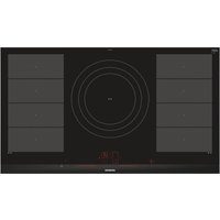 Siemens EX975LVV1E iQ700 90cm Built In Flex Induction Hob in Black Hom